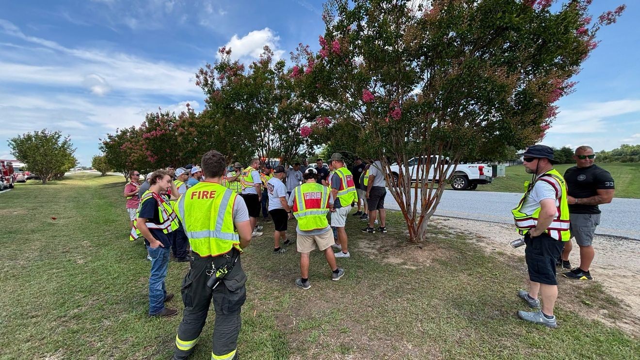 48 firefighters from 16 departments take part in regional training exercise