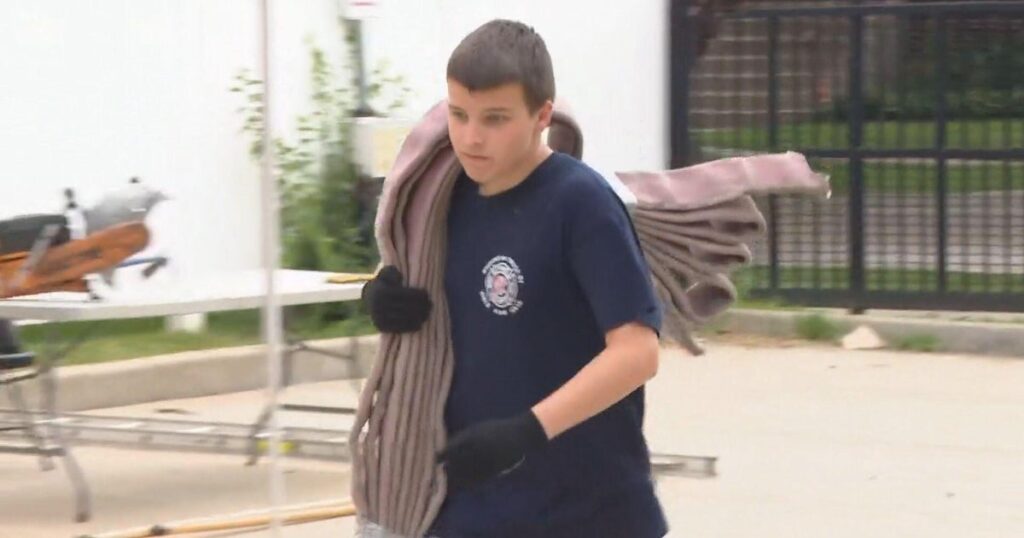 Chicago teens learning firefighting skills at "Camp Courage"