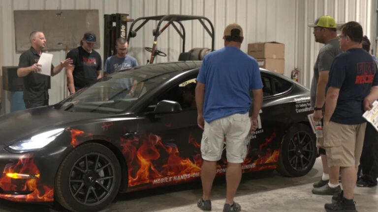 Madison first responders practice EV training