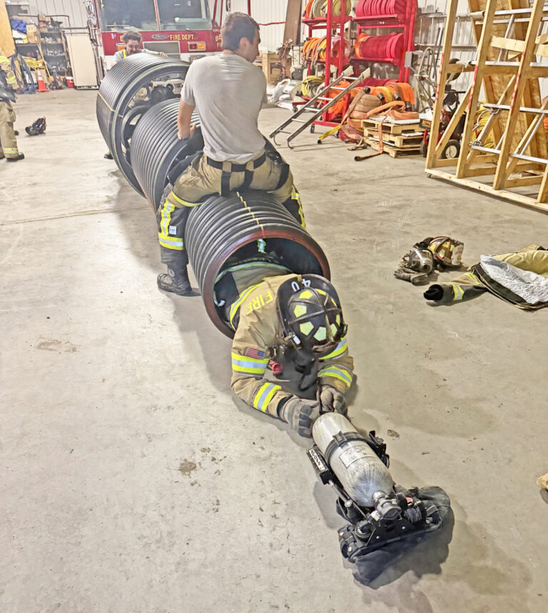 Local firefighters step up training