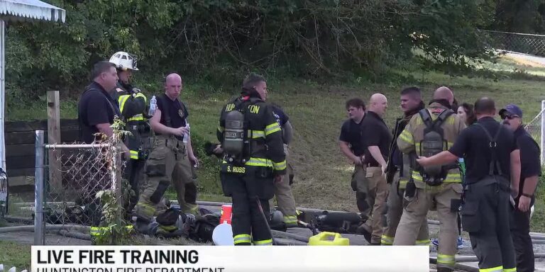 Firefighter training exercise held in Huntington